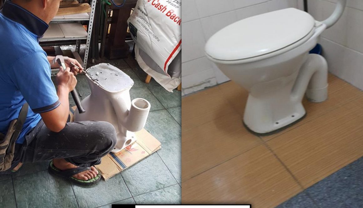 Install Toilet Bowl In Jalan Tenteram